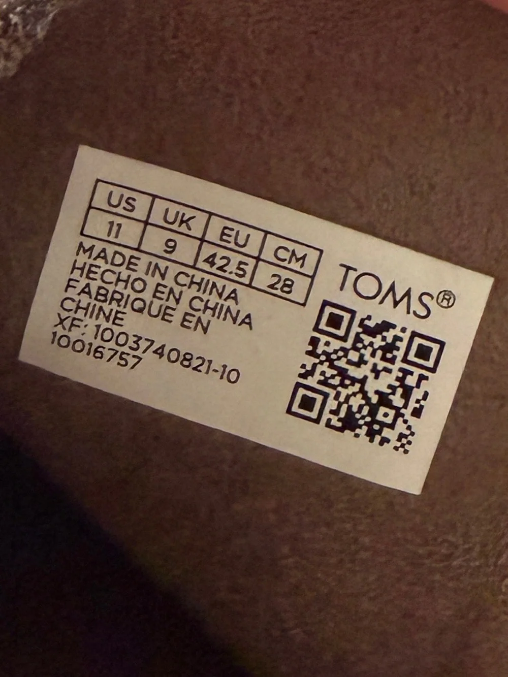Toms stylish taupe